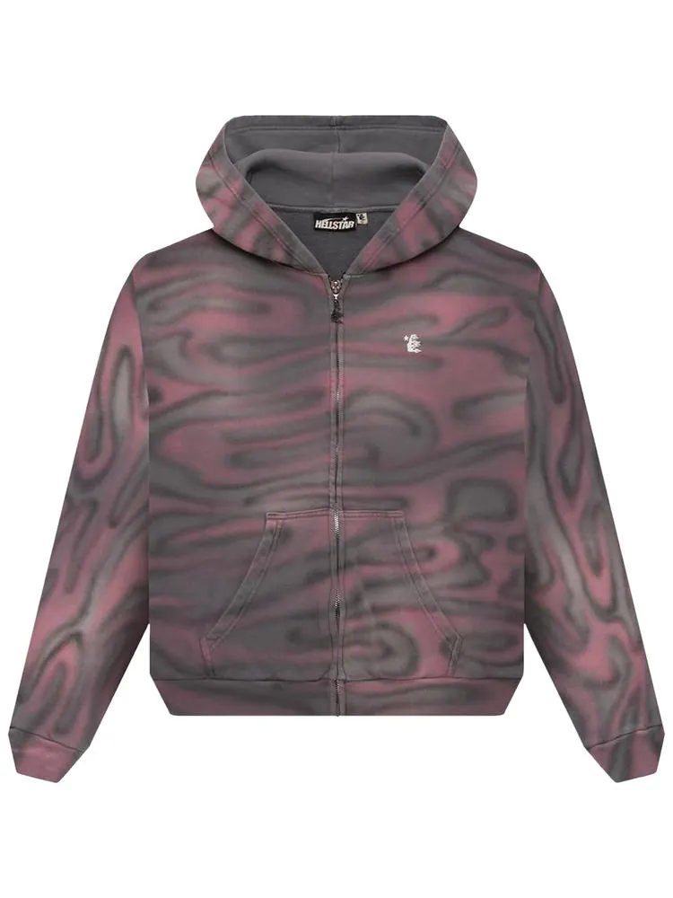 Худи Hellstar Path to Paradise Airbrush Zip-Up Hoodie 'Pink' — изображение 1 из 2, розовый