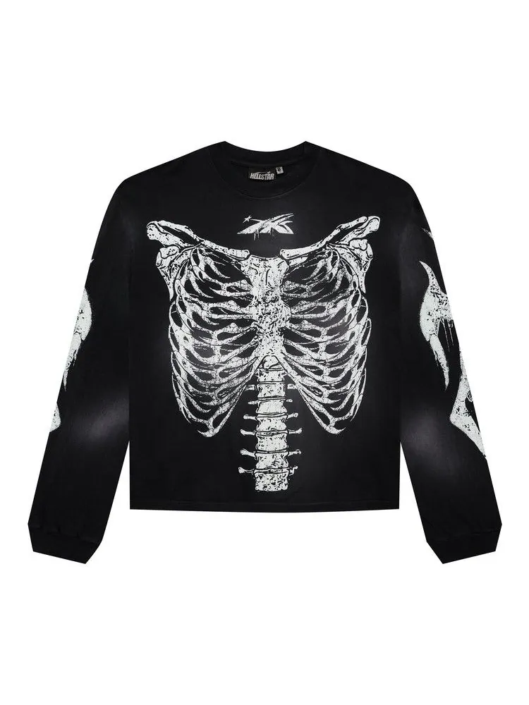 Лонгслив Hellstar Skeleton Long-Sleeve — изображение 1 из 2, черный