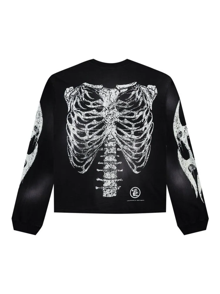 Лонгслив Hellstar Skeleton Long-Sleeve — изображение 2 из 2, черный