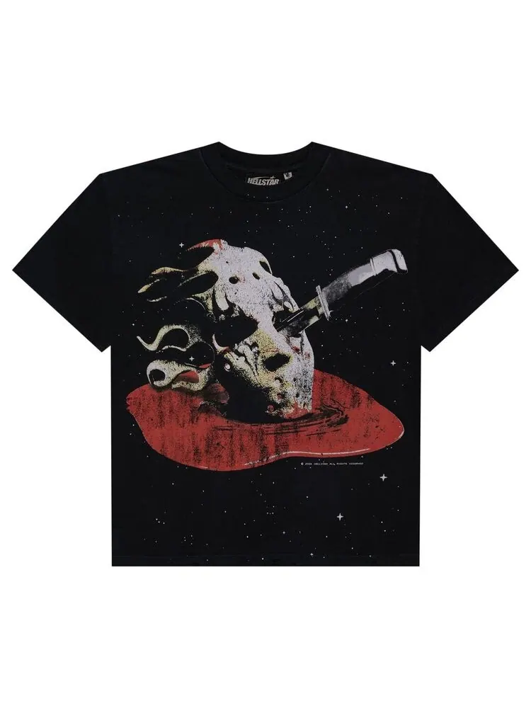 Футболка Hellstar Killer Mask T-Shirt Black — изображение 1 из 2, черный