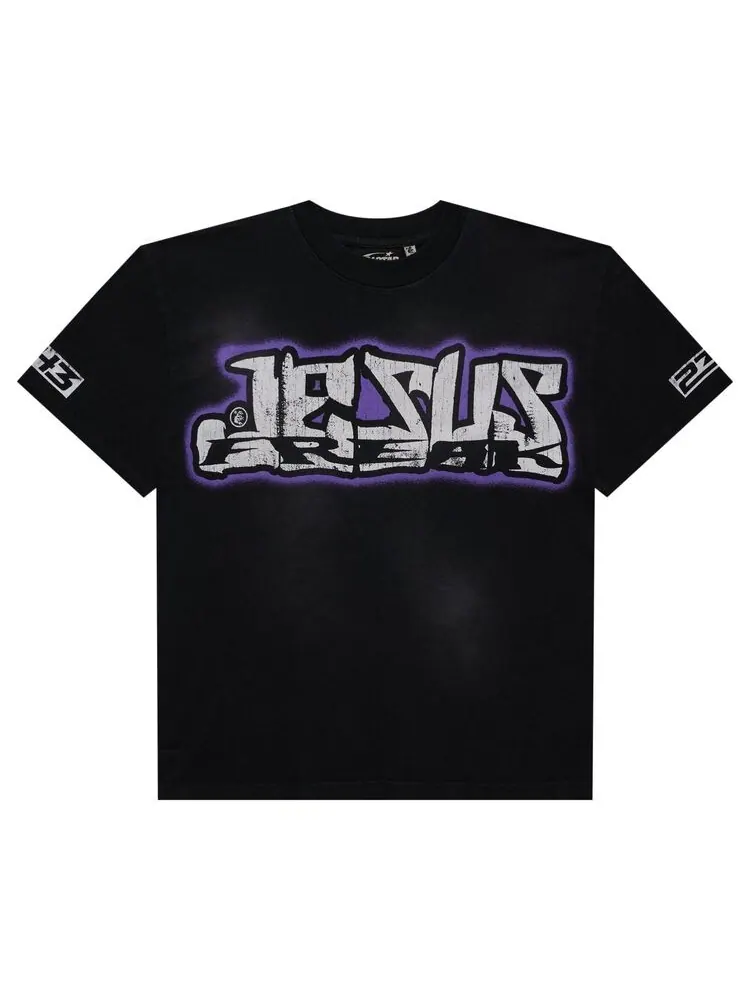 Футболка Hellstar Jesus Freak T-Shirt Black — изображение 1 из 2, черный