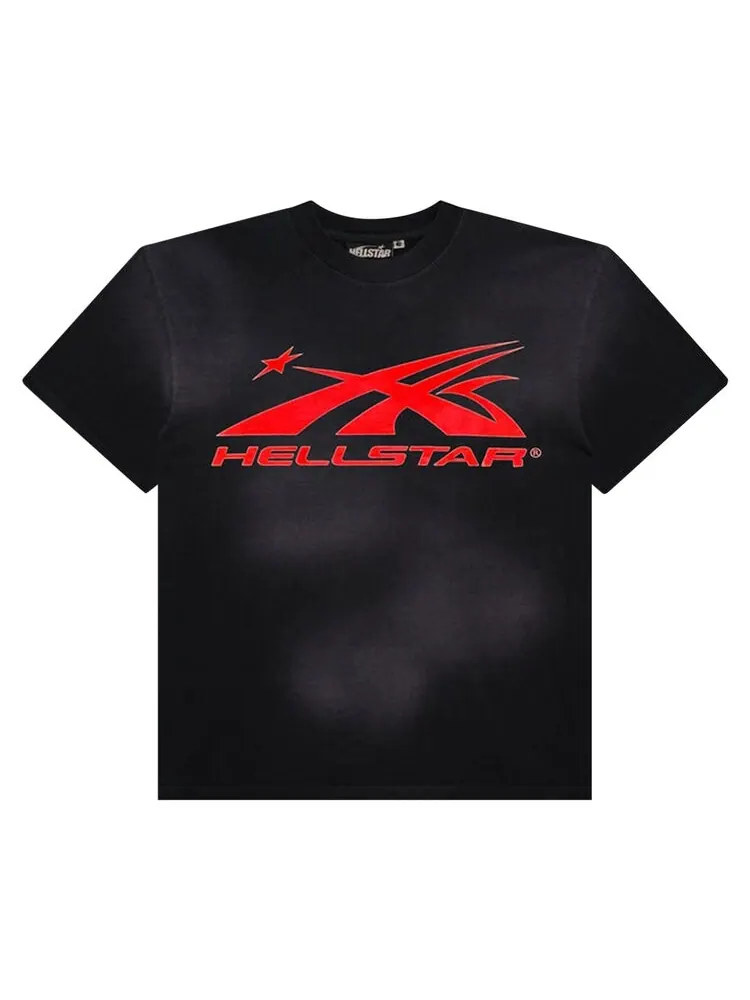Футболка Hellstar Sports Core Gel Logo T-Shirt — изображение 1 из 2, черный/красный
