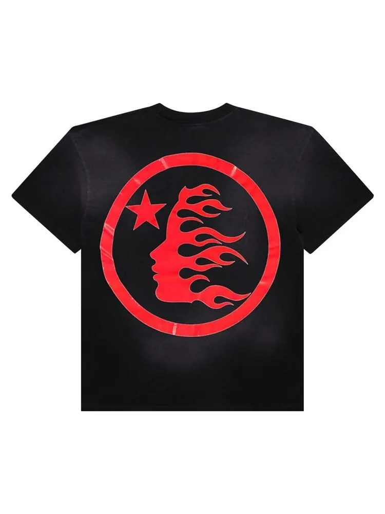 Футболка Hellstar Sports Core Gel Logo T-Shirt — изображение 2 из 2, черный/красный