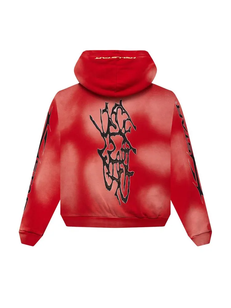 Худи Hellstar Racer Hoodie 'Red' — изображение 1 из 1, красный