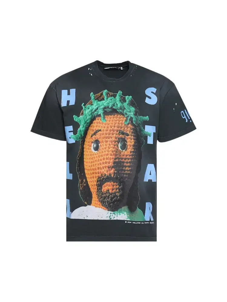 Футболка Hellstar Crochet Jesus — изображение 1 из 1, черный