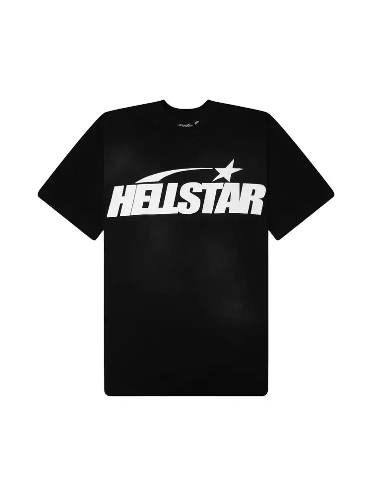 Футболка с классическим логотипом Hellstar — изображение 1 из 2, черный
