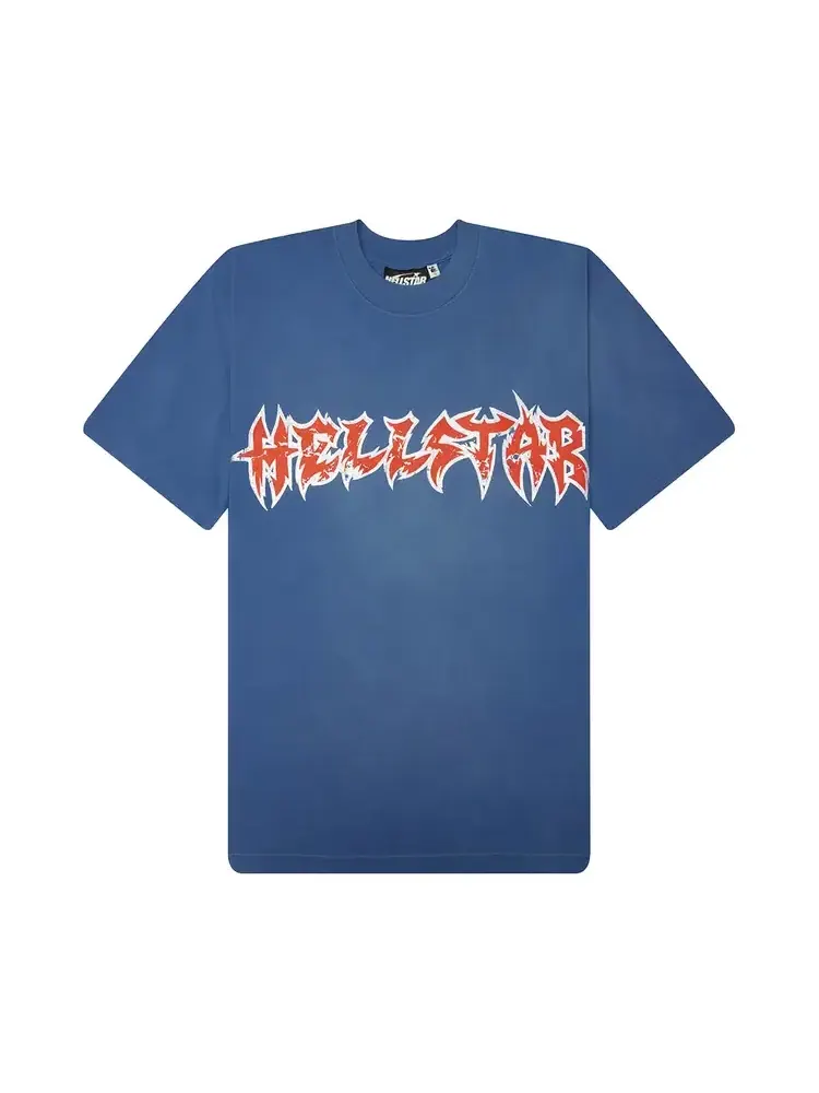 Футболка с логотипом Hellstar Metal — изображение 1 из 2, синий