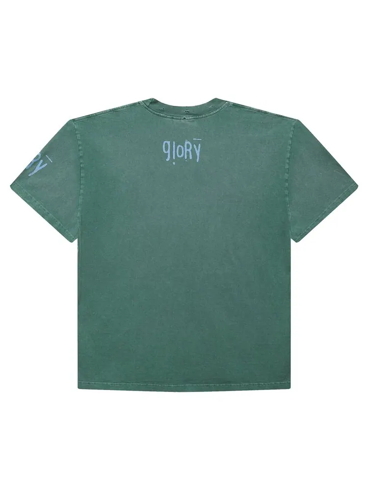 Футболка Hellstar Crochet Jesus T-Shirt 'Green' — изображение 1 из 1, зеленый