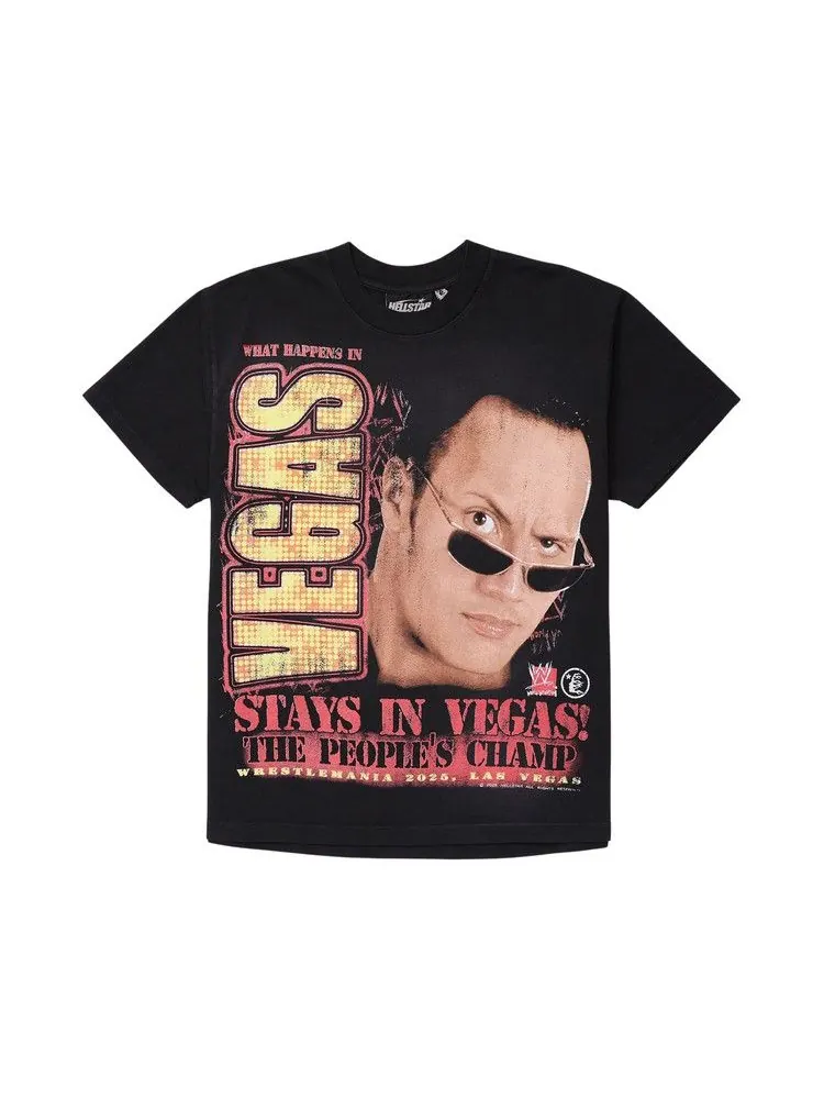 Футболка Hellstar x WWE The Rock T-Shirt — изображение 1 из 1, черный