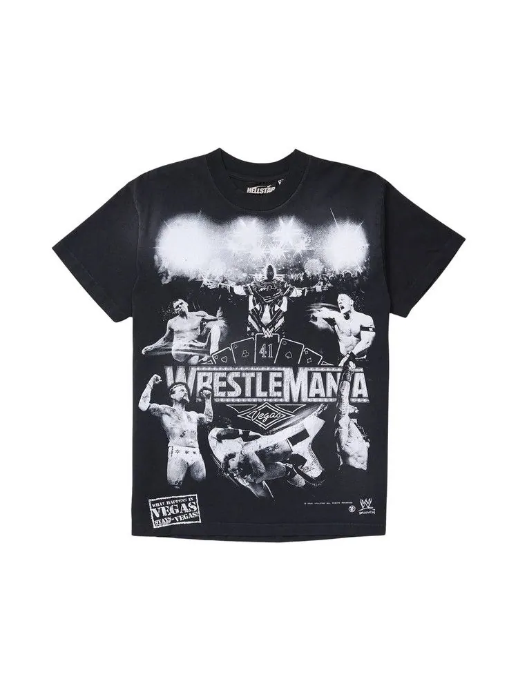 Футболка Hellstar x WWE Wrestlemania T-Shirt — изображение 1 из 1, черный