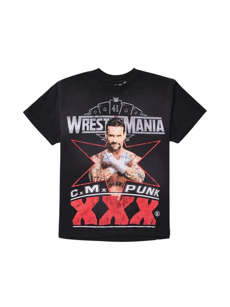 Футболка Hellstar x WWE CM Punk T-Shirt — изображение 1 из 1, черный