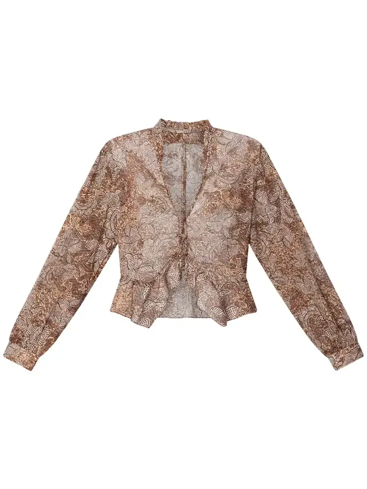 Блузка Isabel Marant Celeny — изображение 1 из 1, коричневый