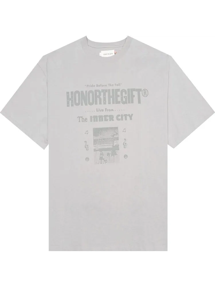 Футболка Honor The Gift Stereo Short-Sleeve Tee 'Stone' — серый
