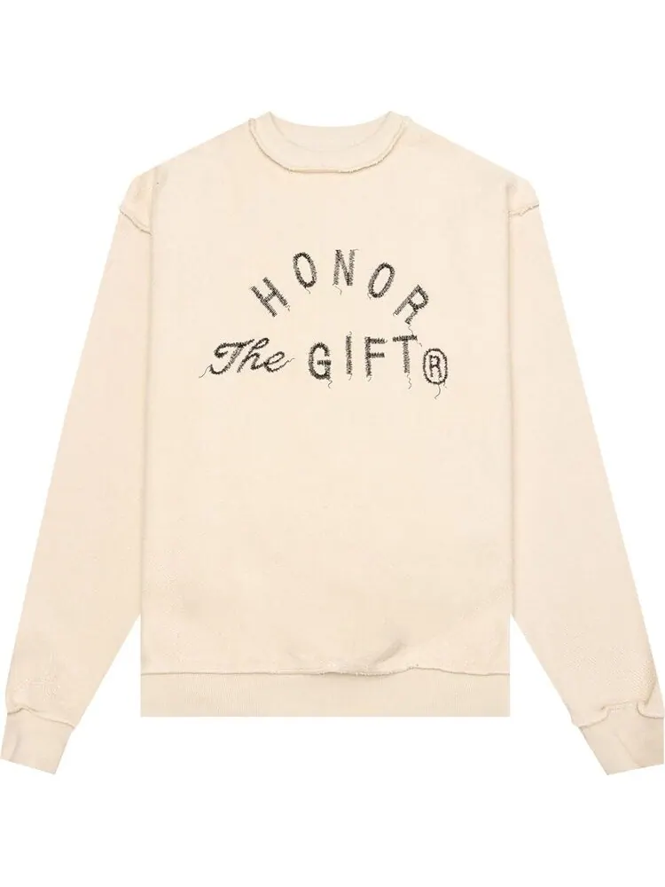 Толстовка Honor The Gift HTG Weathered Crewneck 'Cream' — бежевый