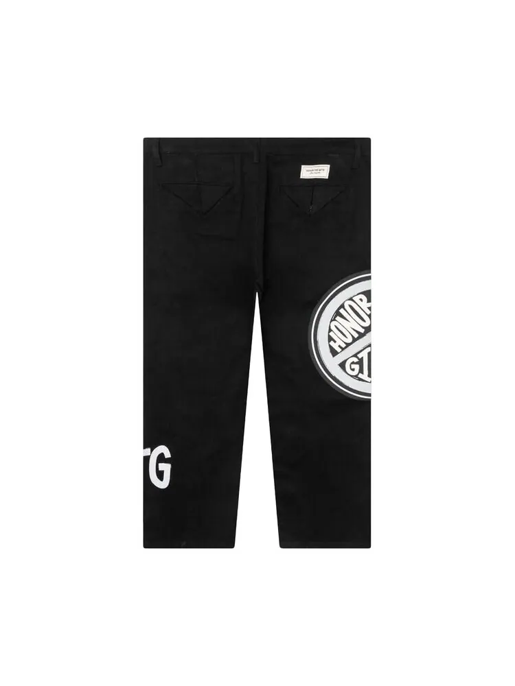 Брюки Honor The Gift Peace Print Trouser Pant — изображение 2 из 2, черный