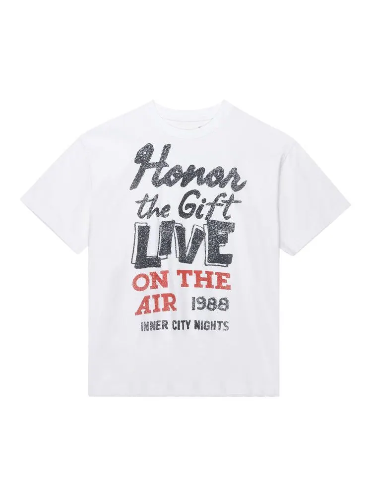 Футболка Honor The Gift Live On The Air Tee 'Bone' — изображение 1 из 3, бежевый