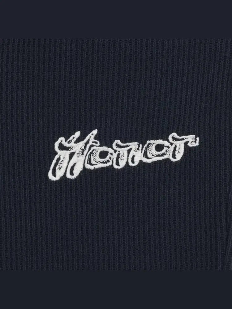 Вязаные брюки Honor The Gift Wavy Knit Pant 'Navy' — изображение 3 из 3, синий