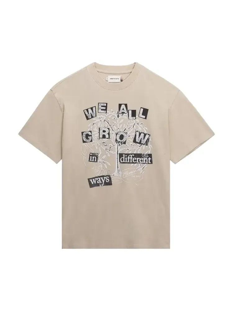 Футболка Honor The Gift We All Grow Tee 'Taupe' — изображение 1 из 1, бежевый