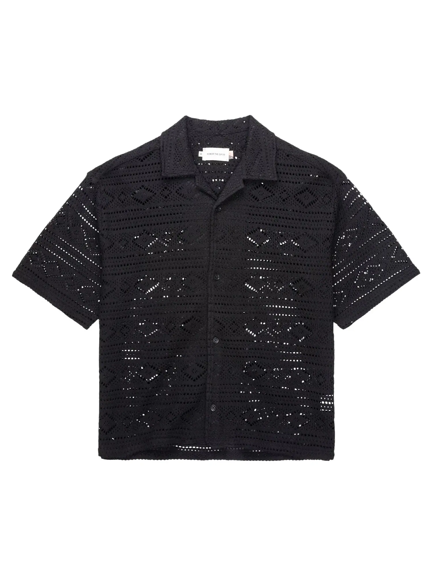 Рубашка Honor The Gift Pointelle Crochet Camp Collar