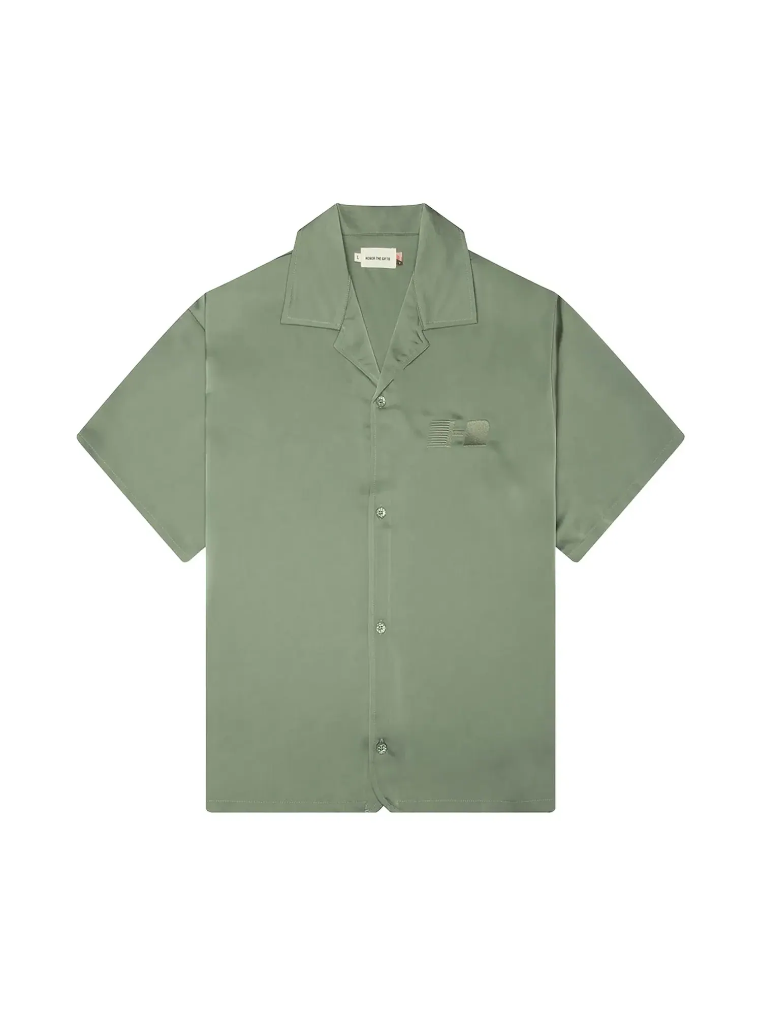 Рубашка Honor The Gift Satin Chest Logo Camp Collar