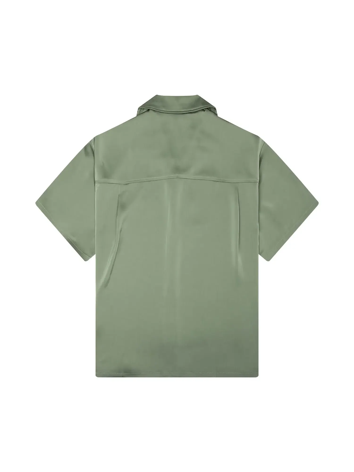 Рубашка Honor The Gift Satin Chest Logo Camp Collar — изображение 2 из 2, шалфейный