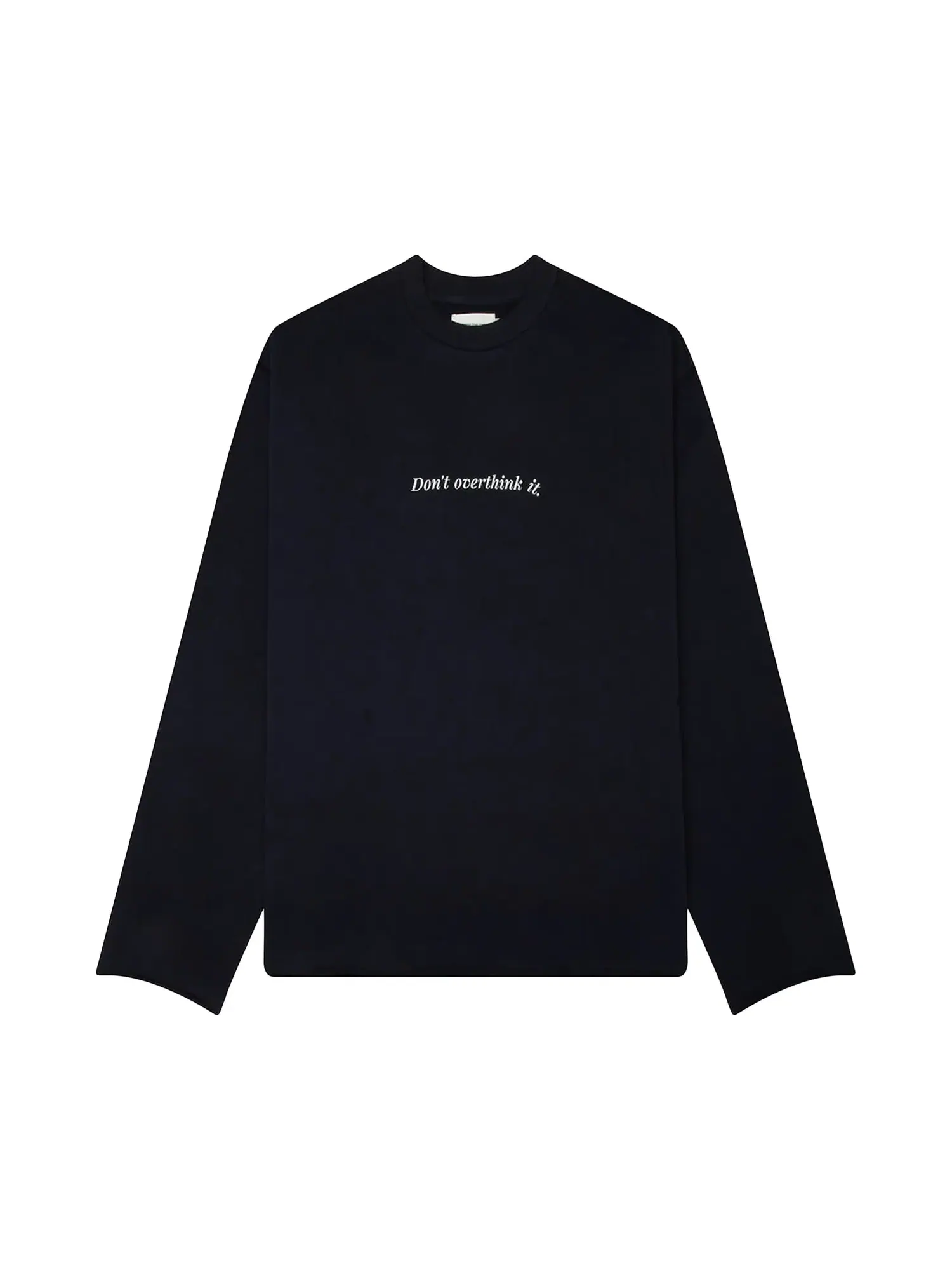 Лонгслив Honor The Gift Dont Overthink It Crewneck — изображение 1 из 1, темно-синий