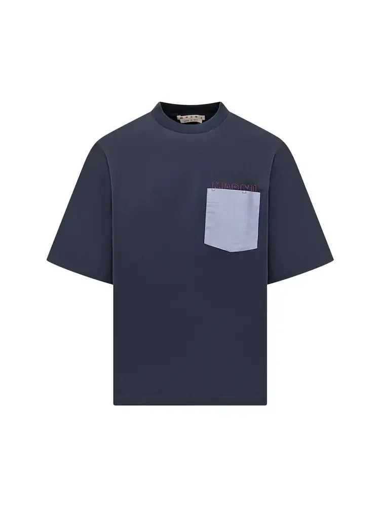 Трикотажная футболка Marni — изображение 1 из 1, синий