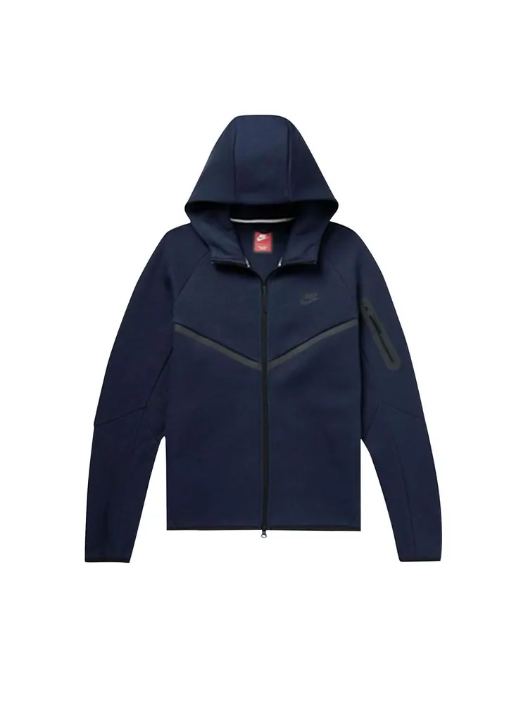 Худи Nike Tech Full Zip Windrunner Hoodie 'Obsidian/Black' — изображение 1 из 1, черный