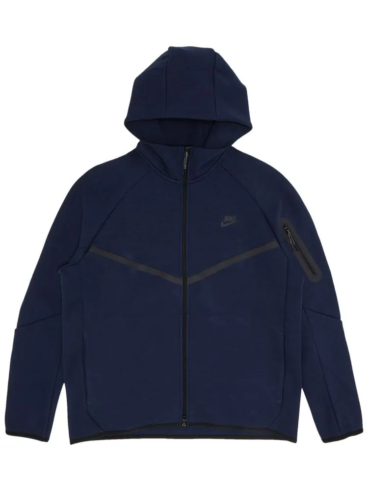 Худи Nike Tech Fleece Full-Zip Windrunner Hoodie 'Obsidian/Black' — изображение 1 из 3, синий