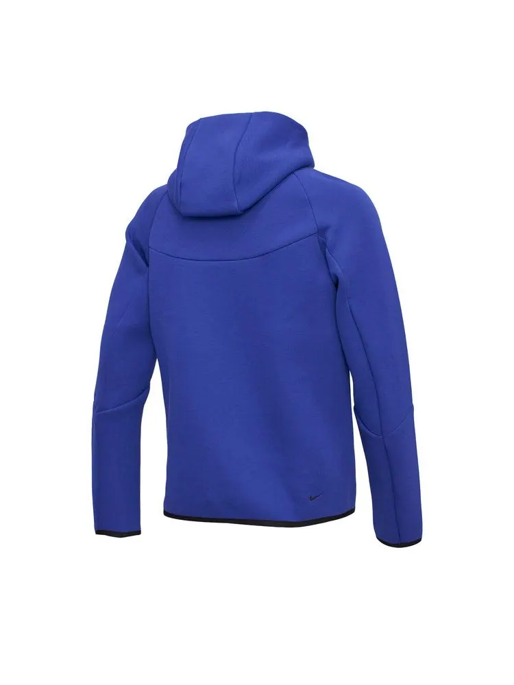 Топ Nike Sportswear Tech Fleece Windrunner 'Deep Night/Black' — изображение 2 из 2, синий