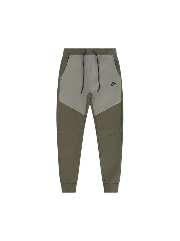 Джоггеры Nike Tech Fleece Joggers — изображение 1 из 1, оливковый/светлый/черный