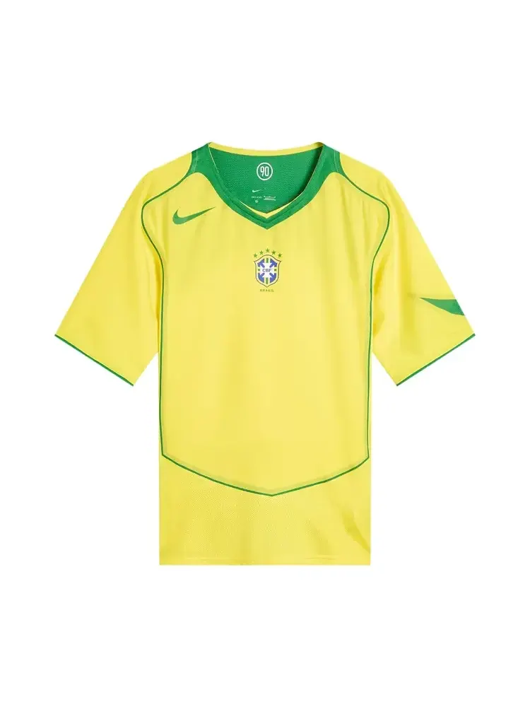 Футболка Nike Brazil Reissue с коротким рукавом — изображение 1 из 2, желто-зеленый