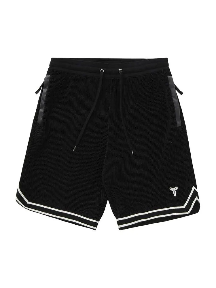 Шорты Nike Kobe Pleated Basketball Shorts — изображение 1 из 1, черный/белый