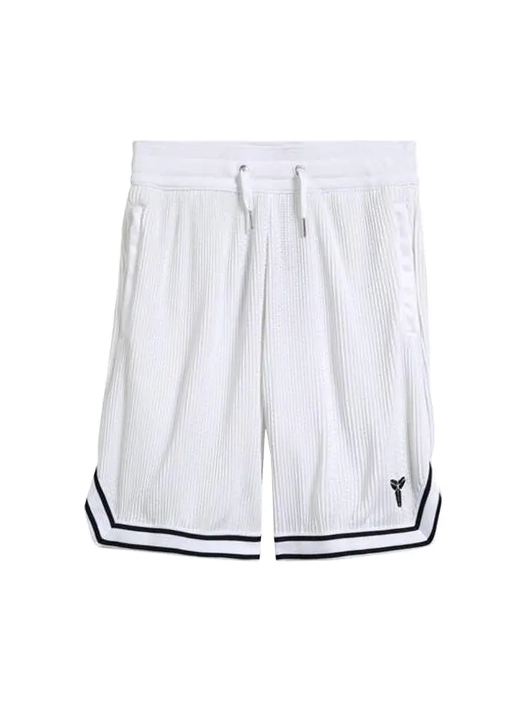 Шорты Nike Kobe Pleated Basketball Shorts — изображение 1 из 1, белый/черный