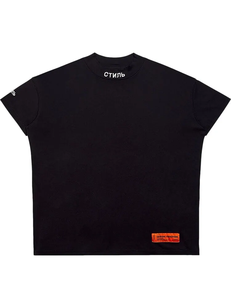 Футболка Heron Preston T-Shirt Short-Sleeve Mock Ctnmb Black