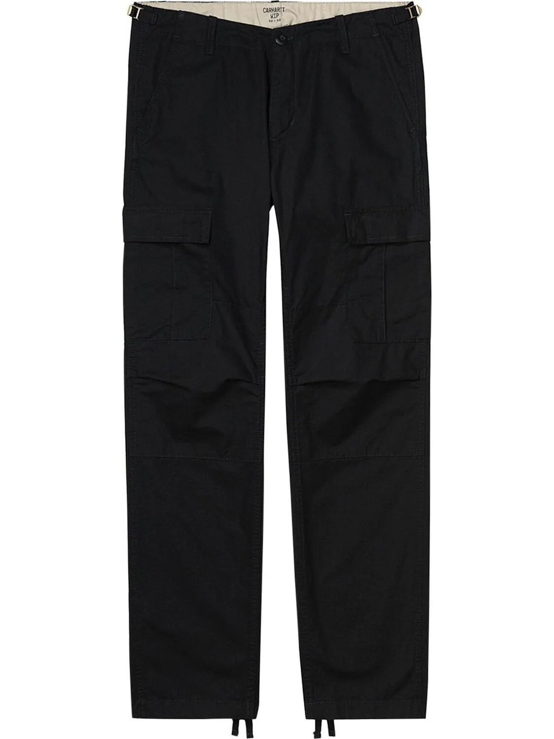 Брюки Carhartt WIP Aviation Pant 'Black Rinsed' — черный