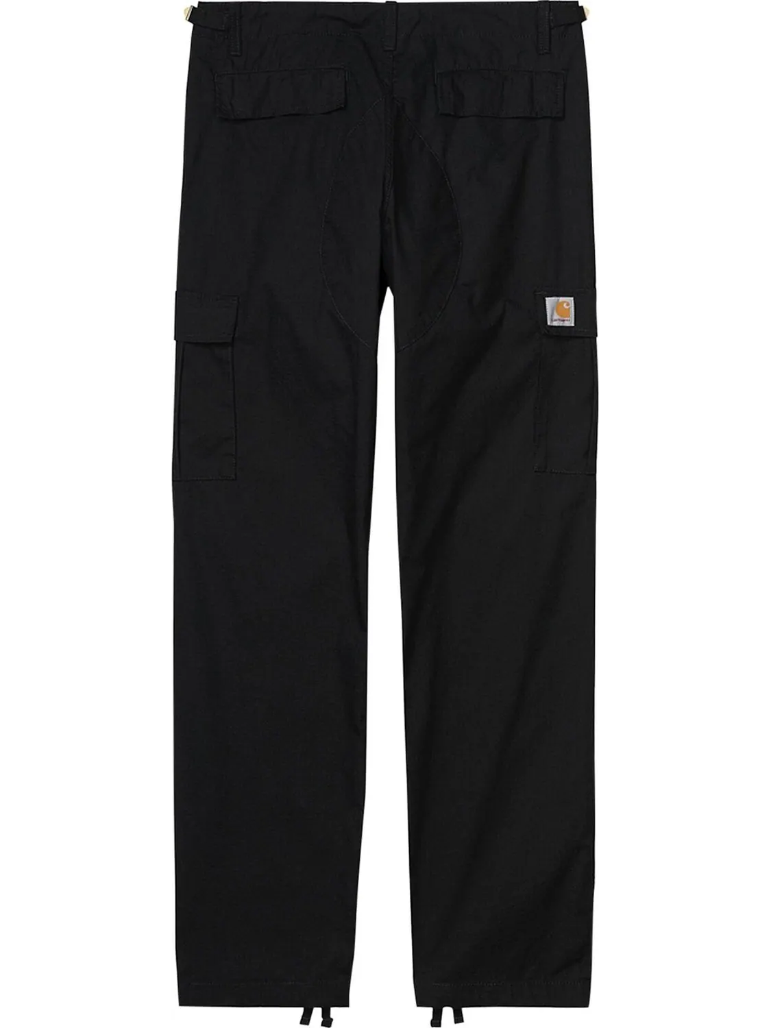 Брюки Carhartt WIP Aviation Pant 'Black Rinsed' — изображение 2 из 3, черный