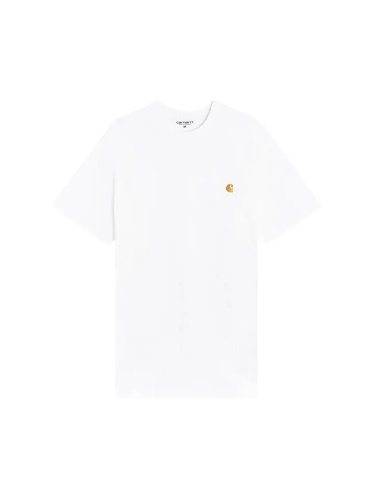 Футболка Carhartt WIP Short-Sleeve Chase T-Shirt 'White/Gold'