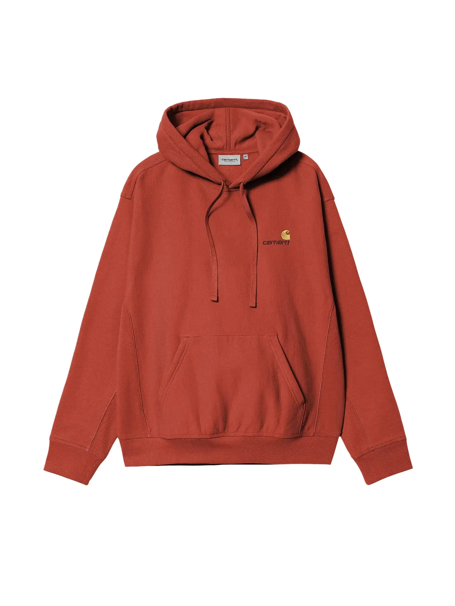 Толстовка Carhartt WIP Hooded American Script Sweatshirt — красный
