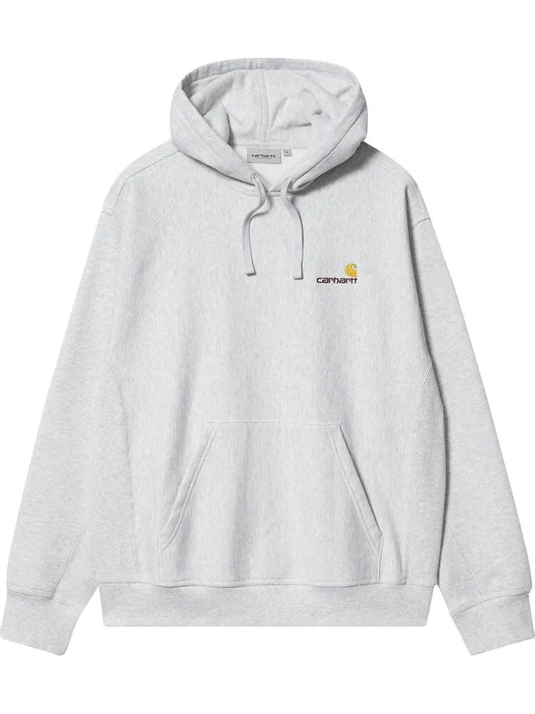Толстовка Carhartt WIP Hooded American Script Sweatshirt 'Grey' — серый