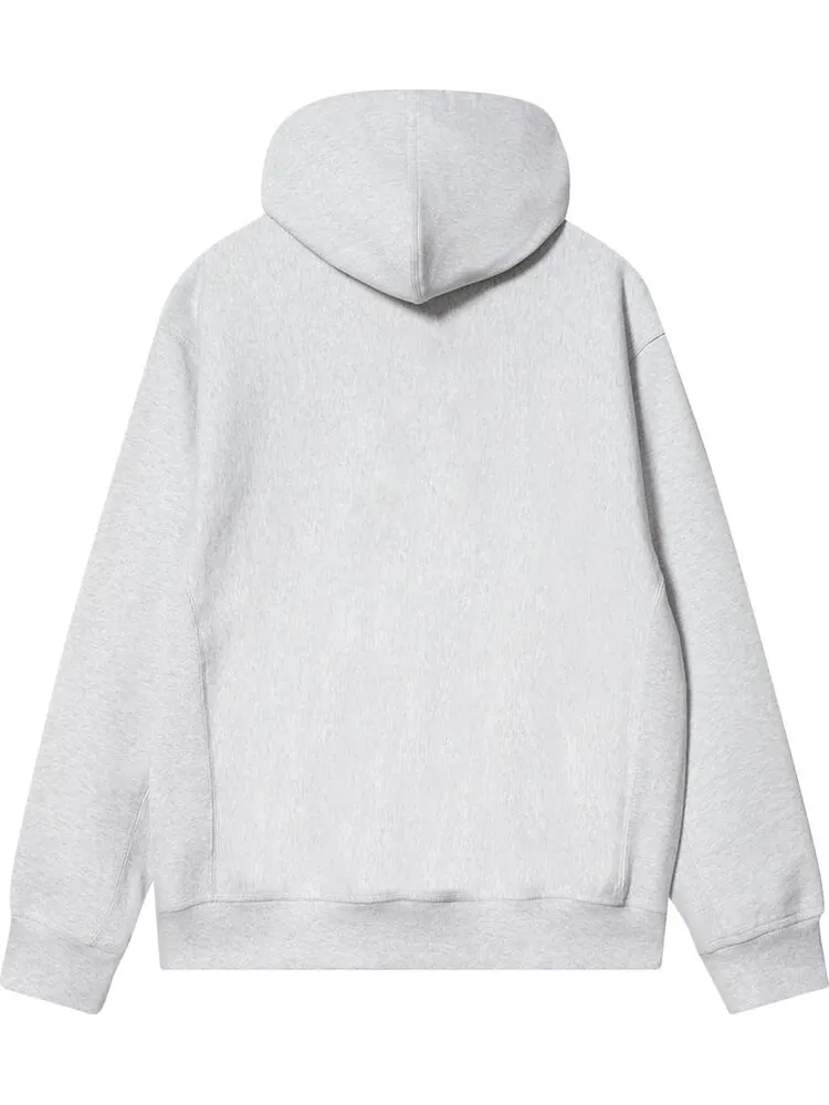 Толстовка Carhartt WIP Hooded American Script Sweatshirt 'Grey' — изображение 2 из 2, серый