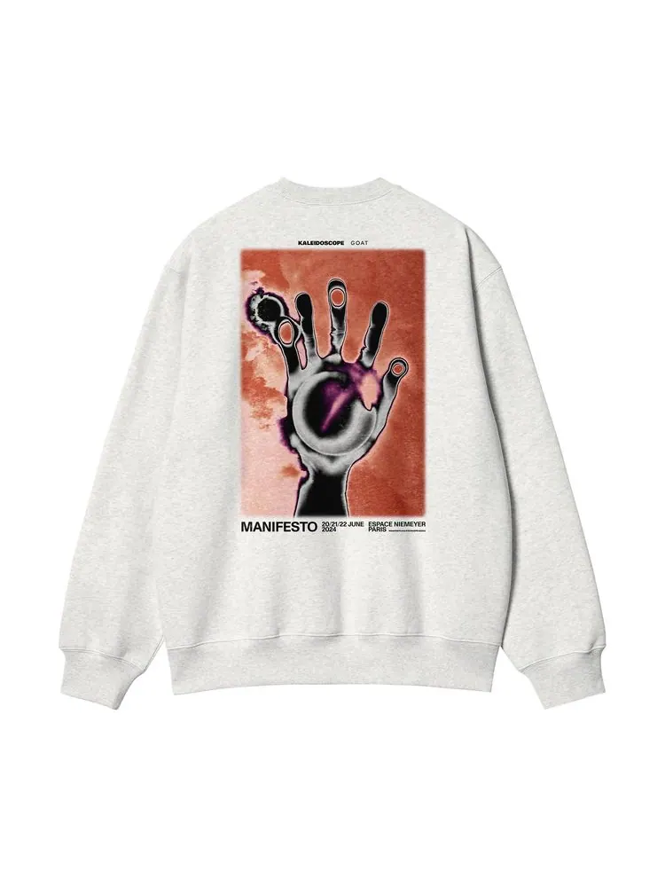 Толстовка Carhartt WIP GOAT Exclusive for Manifesto Carhartt WIP Sweatshirt — изображение 2 из 2, серый