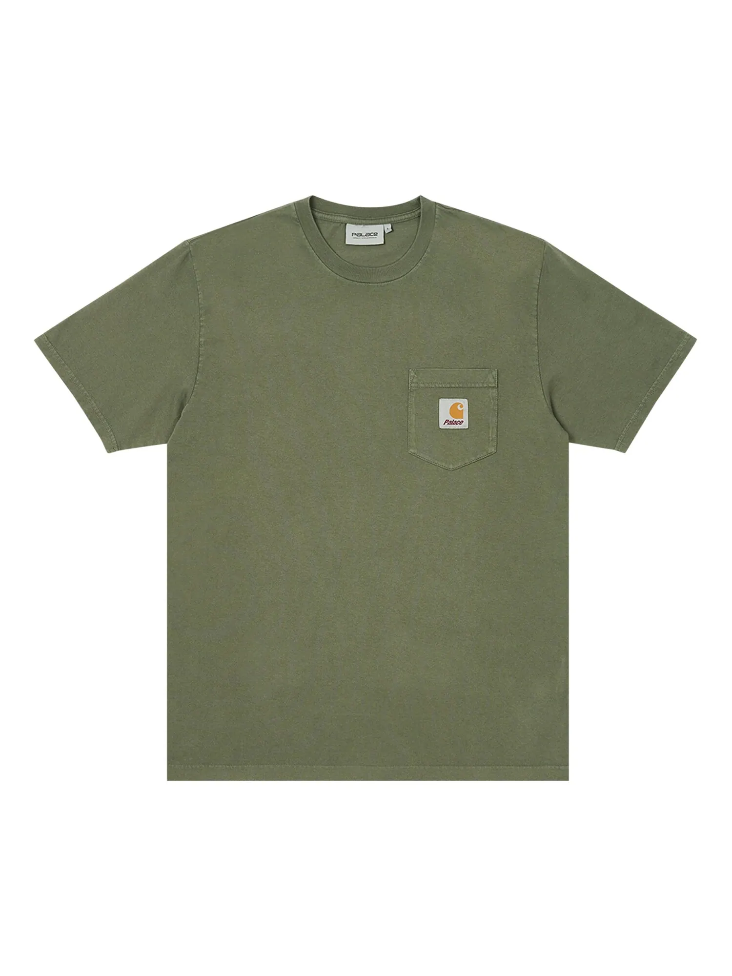 Футболка с короткими рукавами и карманами Carhartt WIP x Palace — изображение 1 из 2, зеленый доллар