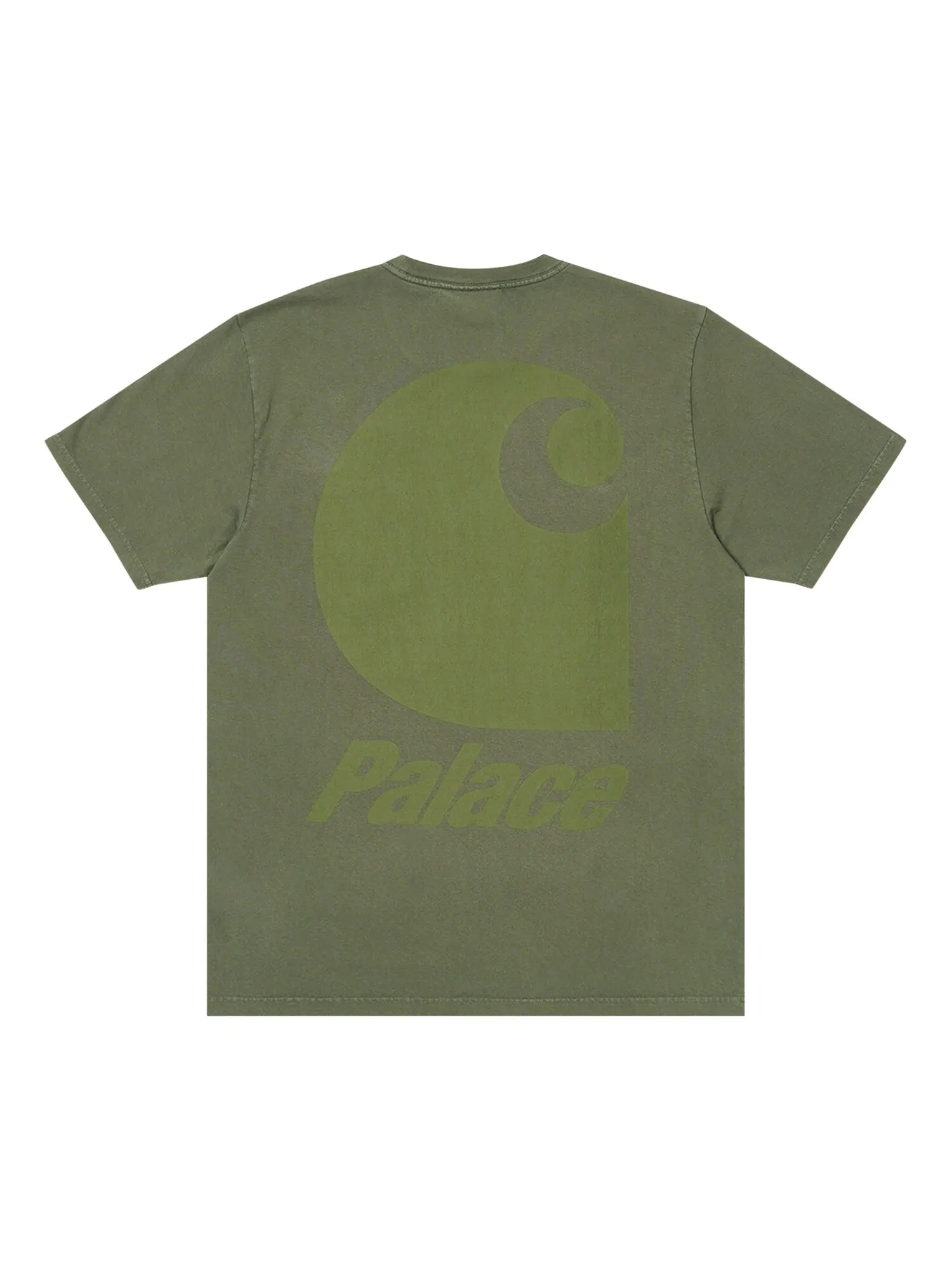 Футболка с короткими рукавами и карманами Carhartt WIP x Palace — изображение 2 из 2, зеленый доллар
