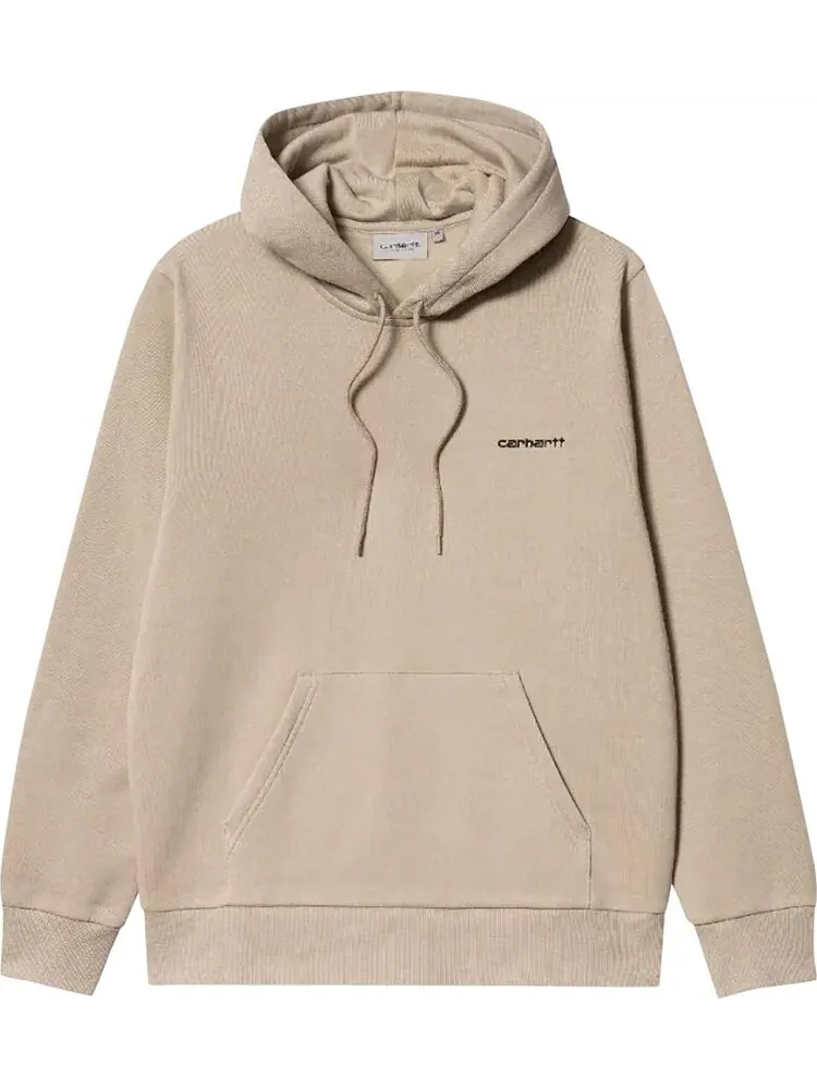 Толстовка Carhartt WIP Hooded Script Embroidery 'Beige' — изображение 1 из 2, загар