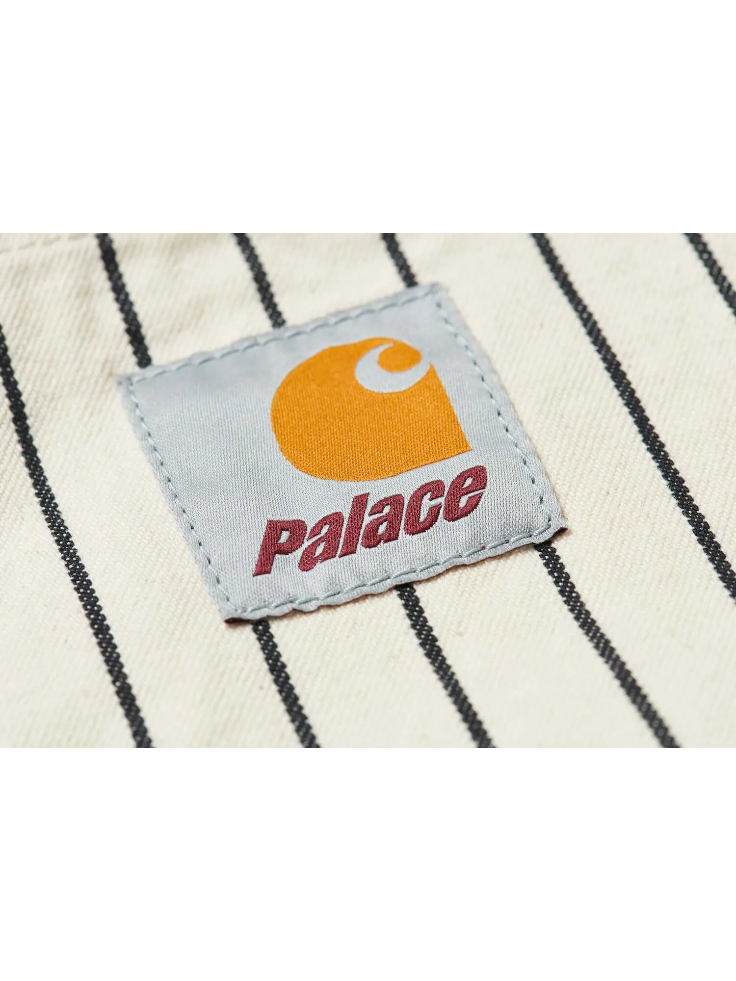 Куртка-рубашка Carhartt WIP x Palace Michigan 'Hickory Wax/Black' — изображение 3 из 4, кремовый/черный