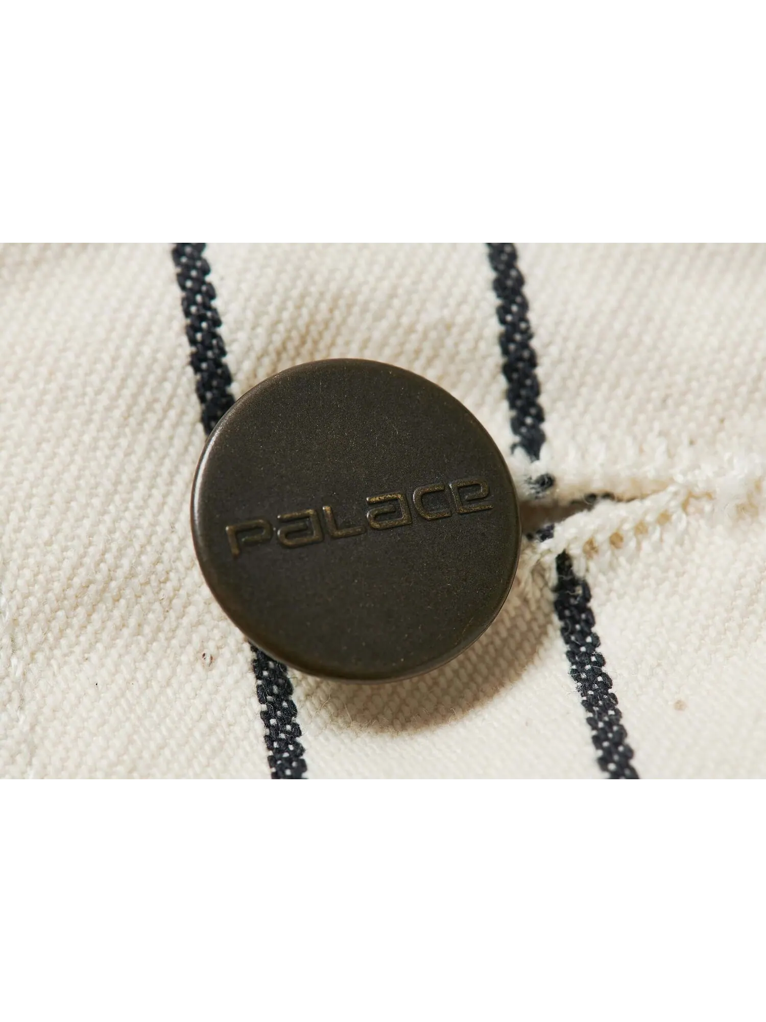 Куртка-рубашка Carhartt WIP x Palace Michigan 'Hickory Wax/Black' — изображение 4 из 4, кремовый/черный
