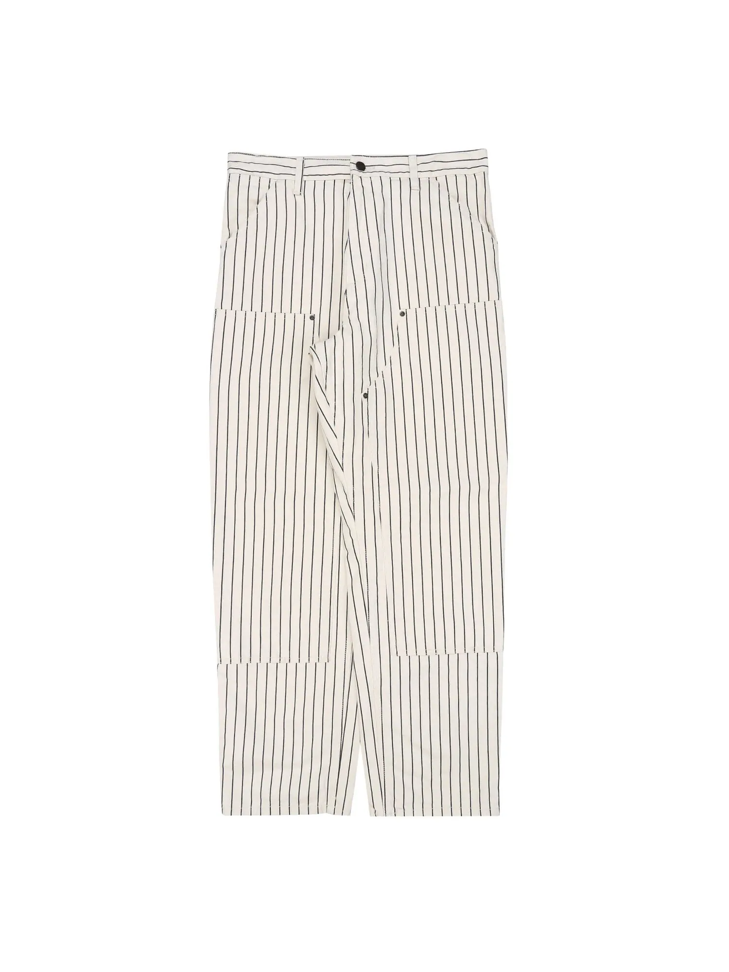 Брюки Carhartt WIP x Palace Double Knee 'Hickory Wax/Black' — изображение 1 из 3, кремовый/черный