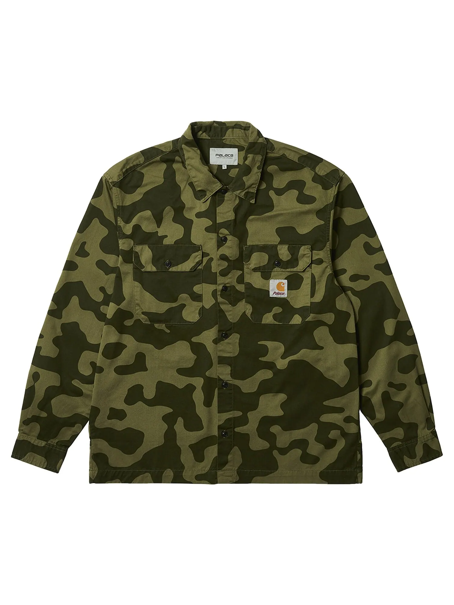 Рубашка Carhartt WIP x Palace Master с длинными рукавами — изображение 1 из 2, зеленый