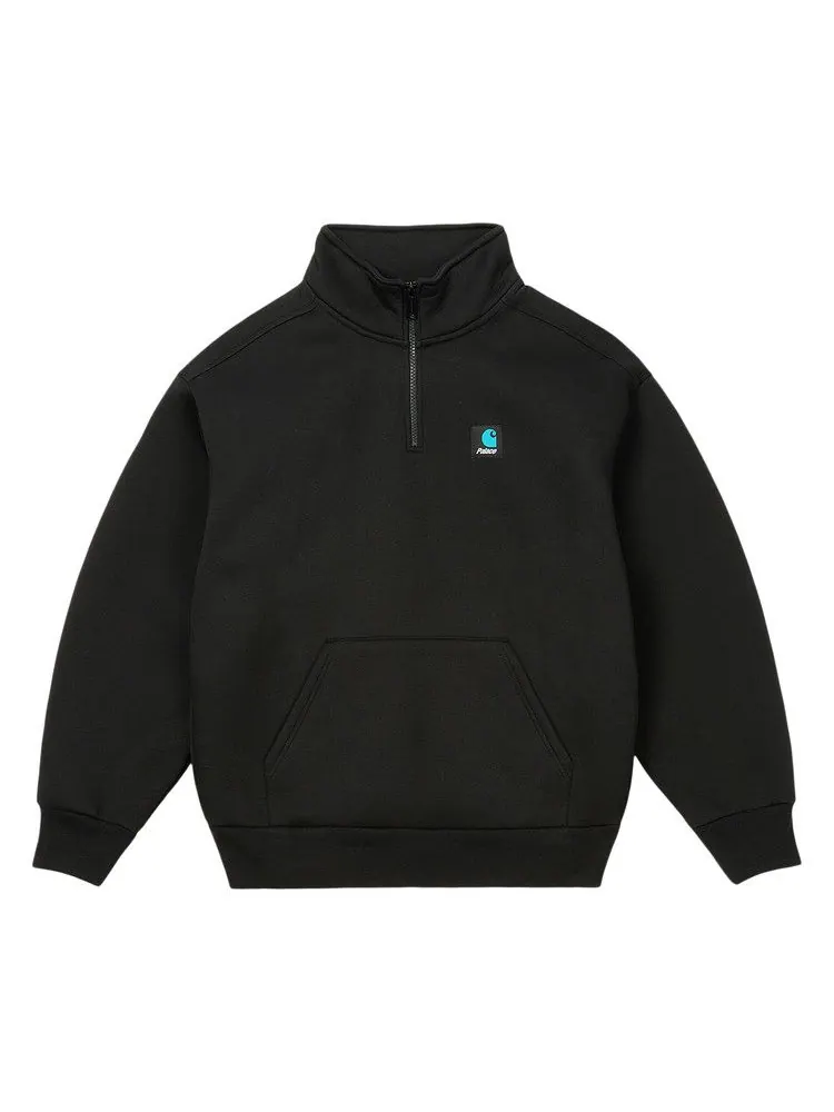 Толстовка Palace x Carhartt WIP Carlux 1/2 Zip Sweatshirt — изображение 1 из 2, черный